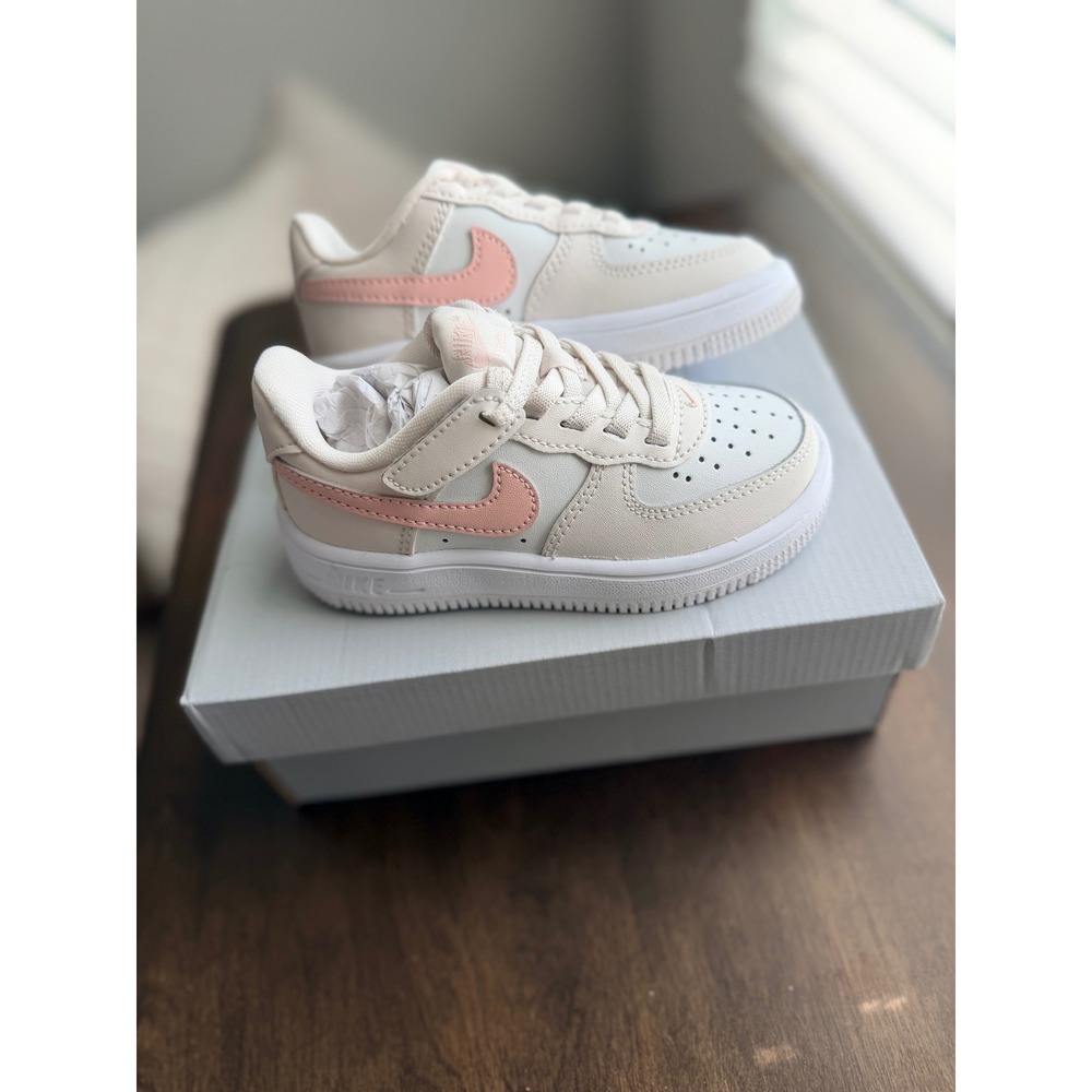 Nike Force 1 Low EasyOn Phantom Echo Pink White Toddler Shoes 8c FN0237-006